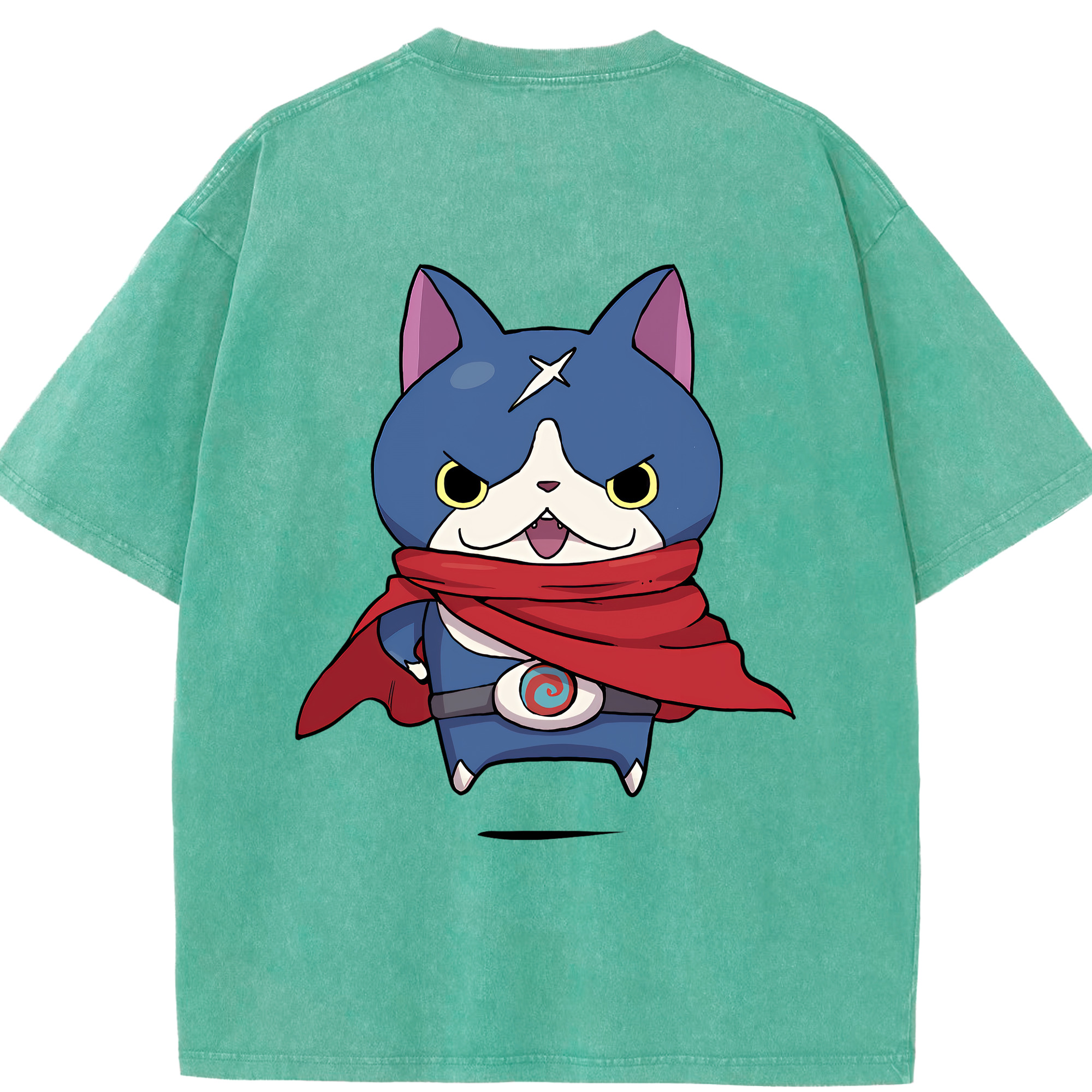 （画像用） 妖怪ウォッチ Yo-kai Watch 綿100% ヴィンテージ風 半袖Tシャツ（背面プリント）